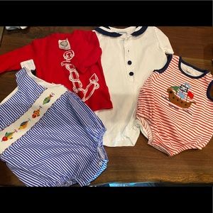 Boys Sea life set of 4: 6-12m and 18m